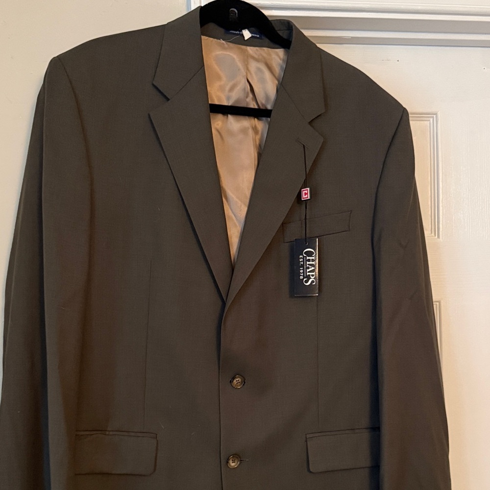 Chaps Olive Suit nwt